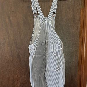 navy blue pinstripe overalls. old navy size 2